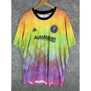 Inter Miami Jersey Men's 2XL Adidas Love Unites Aero Ready Colorful Messi Futbol